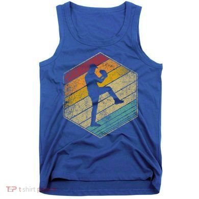 Baseball Pitcher Retro Vintage 70s 80s 90s Gift Cute Gift Tank Top
