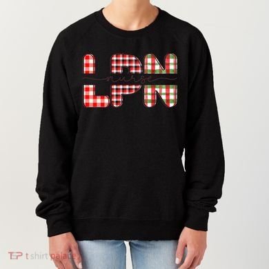 Buffalo Plaid Rn Nurse Graphic Women's Sweatshirt