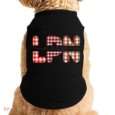 Buffalo Plaid Rn Nurse Graphic Doggie Tank