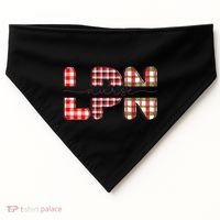 Buffalo Plaid Rn Nurse Graphic USA-Made Doggie Bandana thumb 0
