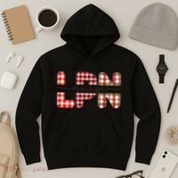 Buffalo Plaid Rn Nurse Graphic Hoodie thumb 3