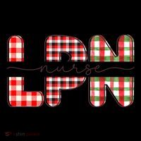 Buffalo Plaid Rn Nurse Graphic Hoodie thumb 7