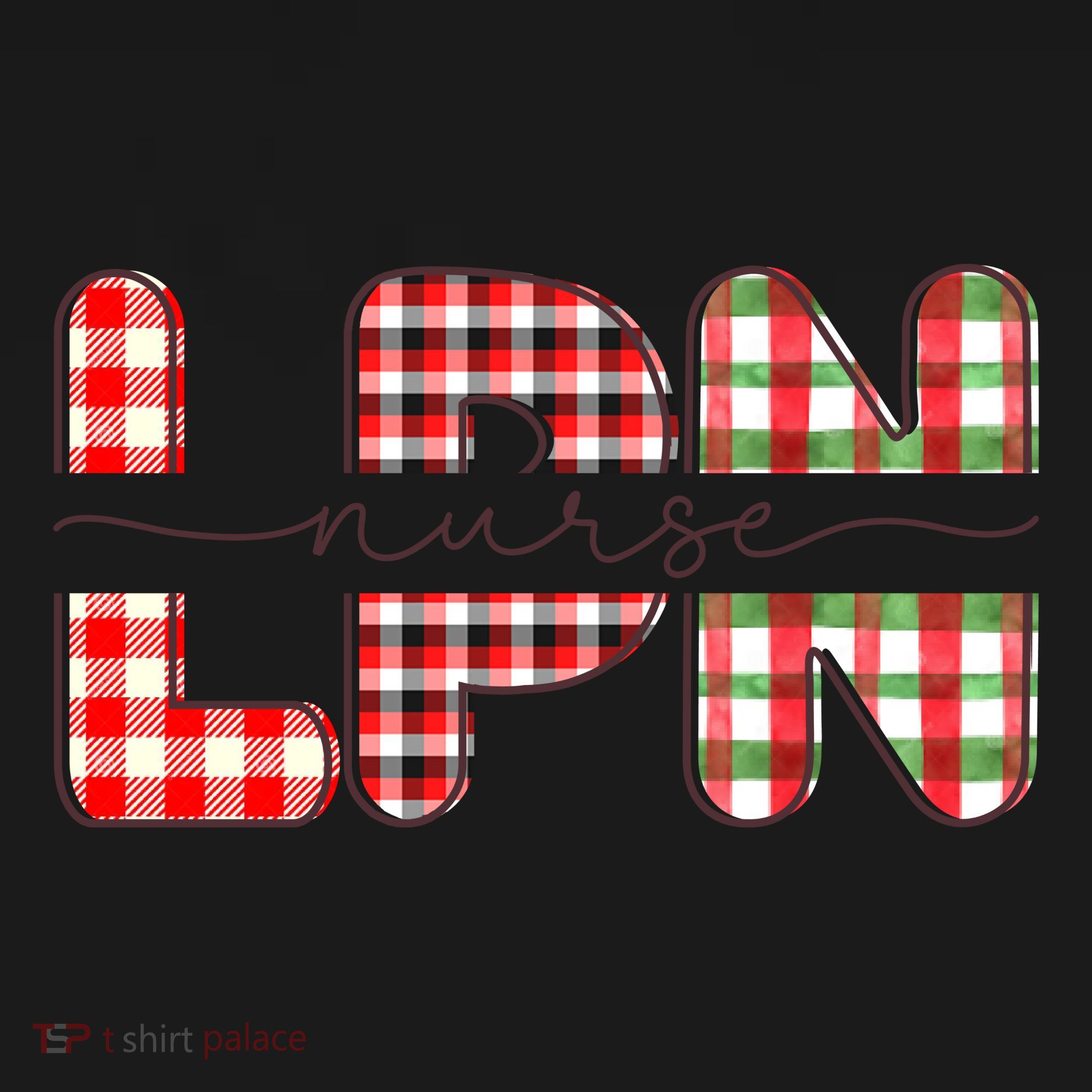 Buffalo Plaid Rn Nurse Graphic Apron