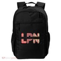 Buffalo Plaid Rn Nurse Graphic Backpack thumb 0