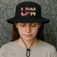Buffalo Plaid Rn Nurse Graphic Bucket Hat thumb 3