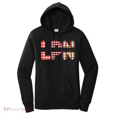 Buffalo Plaid Rn Nurse Graphic Women's Hoodie