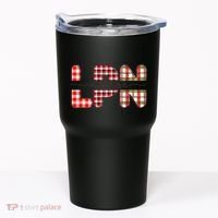 Buffalo Plaid Rn Nurse Graphic Tumbler thumb 0