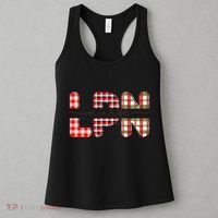 Buffalo Plaid Rn Nurse Graphic Women's Tank Top thumb 3
