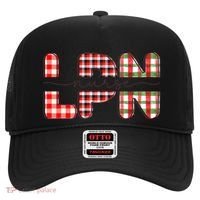 Buffalo Plaid Rn Nurse Graphic Hat thumb 0