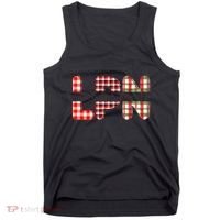 Buffalo Plaid Rn Nurse Graphic Tank Top thumb 0