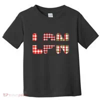 Buffalo Plaid Rn Nurse Graphic Toddler T-Shirt thumb 0