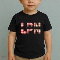 Buffalo Plaid Rn Nurse Graphic Toddler T-Shirt thumb 2