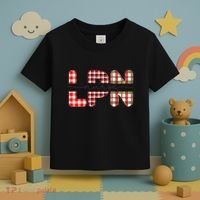Buffalo Plaid Rn Nurse Graphic Toddler T-Shirt thumb 3