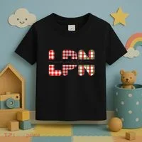 Buffalo Plaid Rn Nurse Graphic Toddler T-Shirt thumb 3