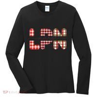 Buffalo Plaid Rn Nurse Graphic Women's Long Sleeve Shirt thumb 0