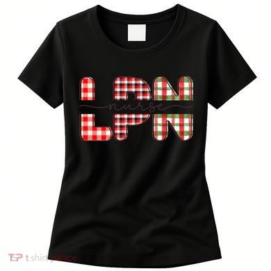 Buffalo Plaid Rn Nurse Graphic Women's T-Shirt