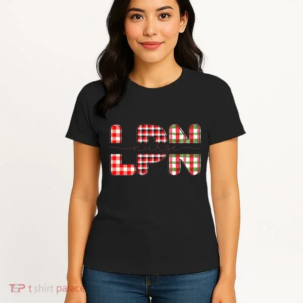 Buffalo Plaid Rn Nurse Graphic Women's T-Shirt