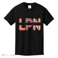Buffalo Plaid Rn Nurse Graphic Kids T-Shirt thumb 0