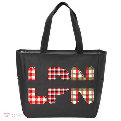 Buffalo Plaid Rn Nurse Graphic Bag