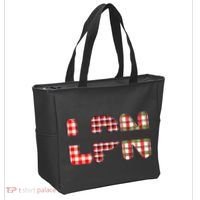 Buffalo Plaid Rn Nurse Graphic Tote Bag thumb 2