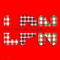 Buffalo Plaid Rn Nurse Graphic Santa Hat thumb 1