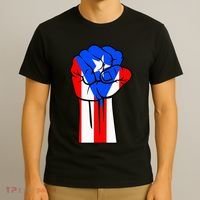 Boricua Puerto Rico PR Flag Puerto Rican Fist Hand Heritage T-Shirt thumb 3