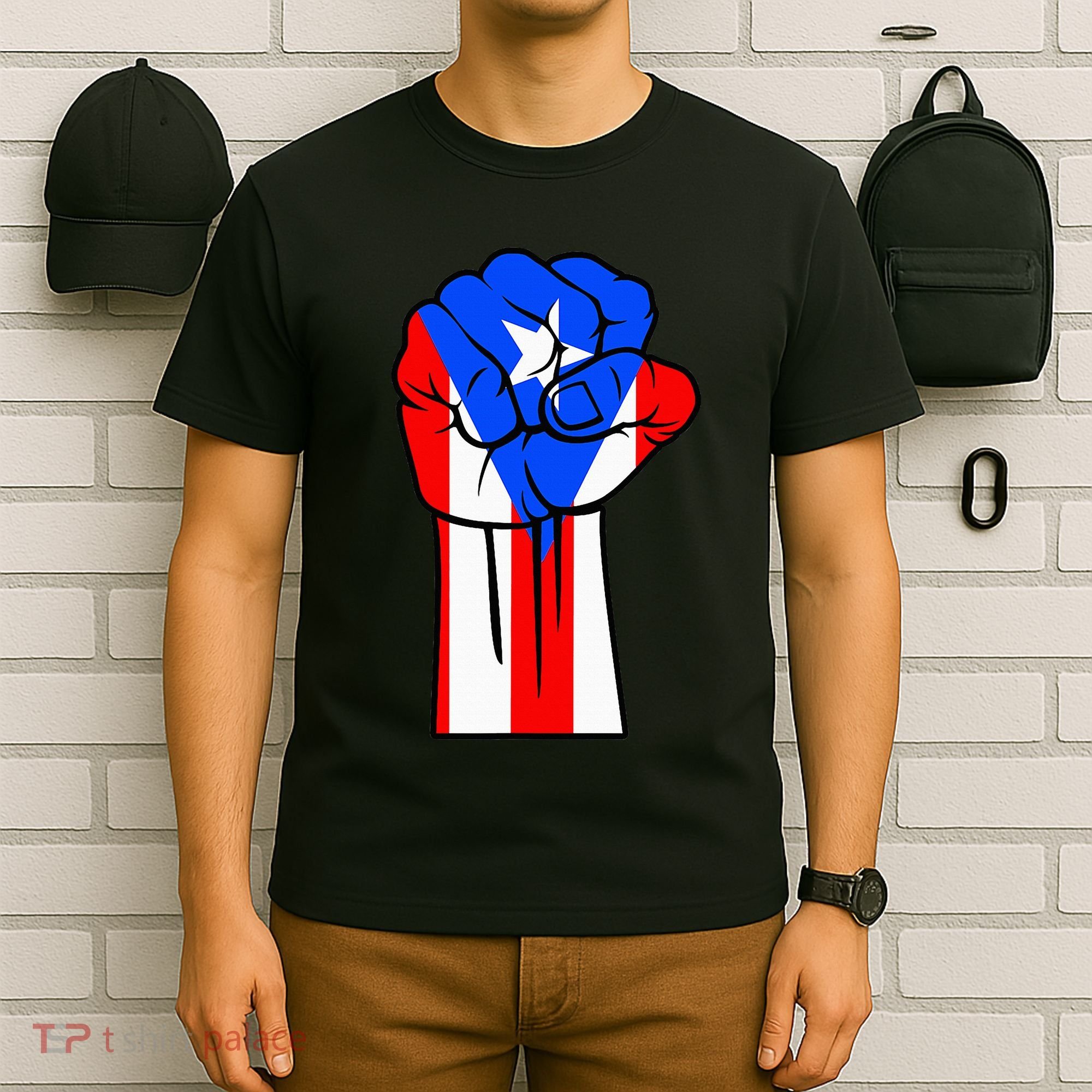 Boricua Puerto Rico PR Flag Puerto Rican Fist Hand Heritage T-Shirt