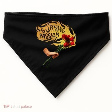 Burning Passion Rose USA-Made Doggie Bandana