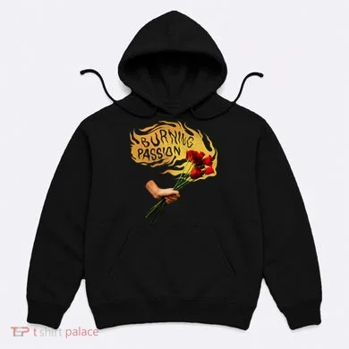 Burning Passion Rose Hoodie