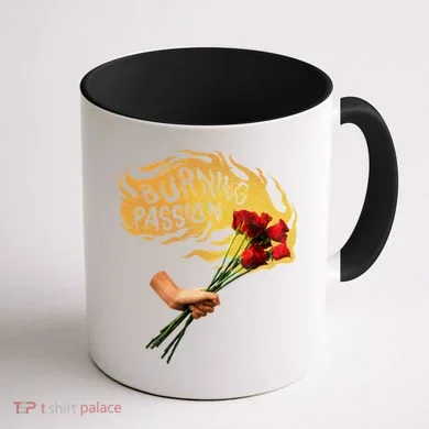 Burning Passion Rose Coffee Mug back