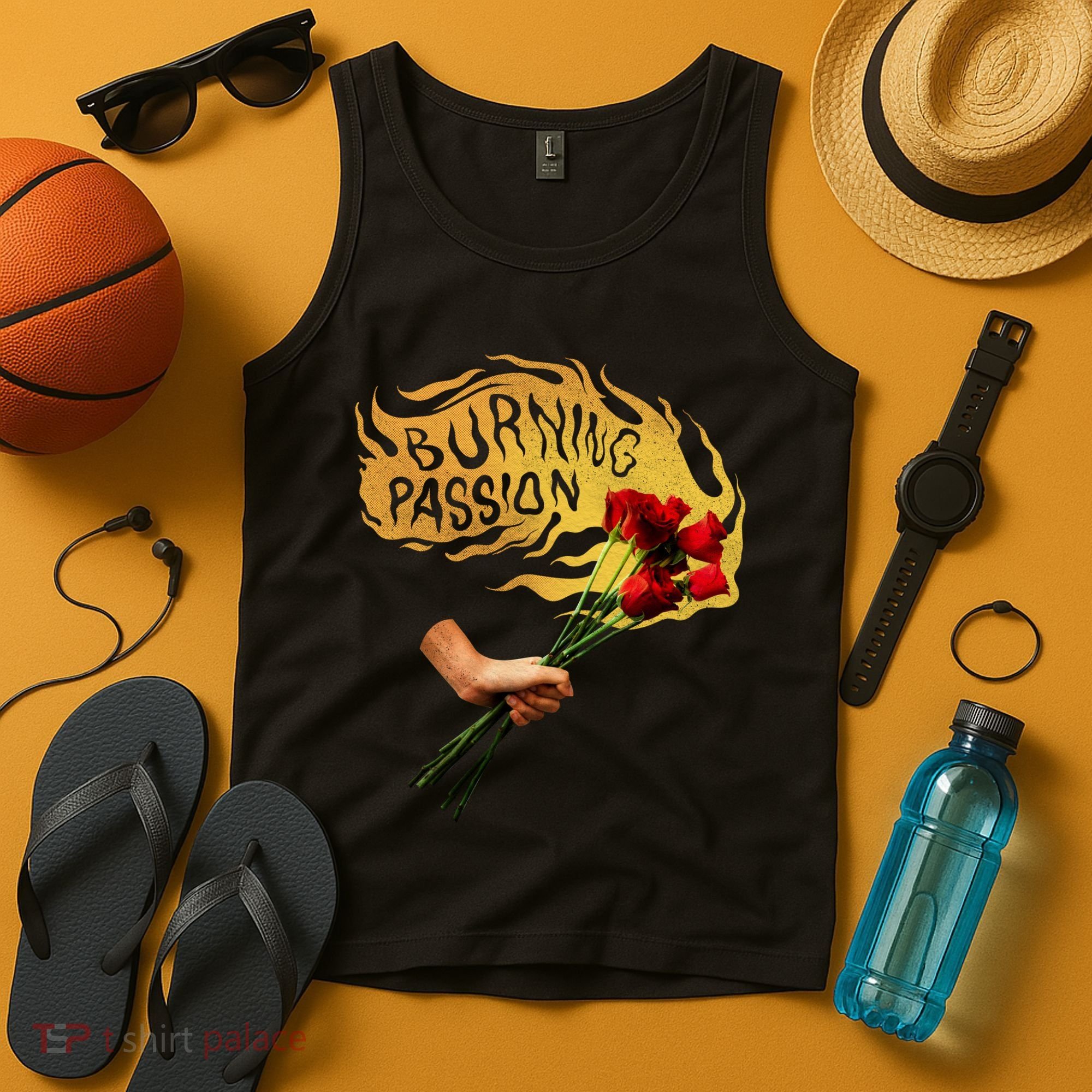 Burning Passion Rose Tank Top
