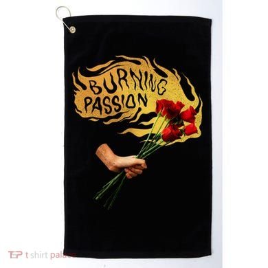 Burning Passion Rose Golf Towel