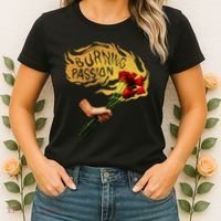 Burning Passion Rose Women's T-Shirt thumb 2
