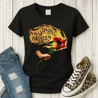 Burning Passion Rose Women's T-Shirt thumb 3