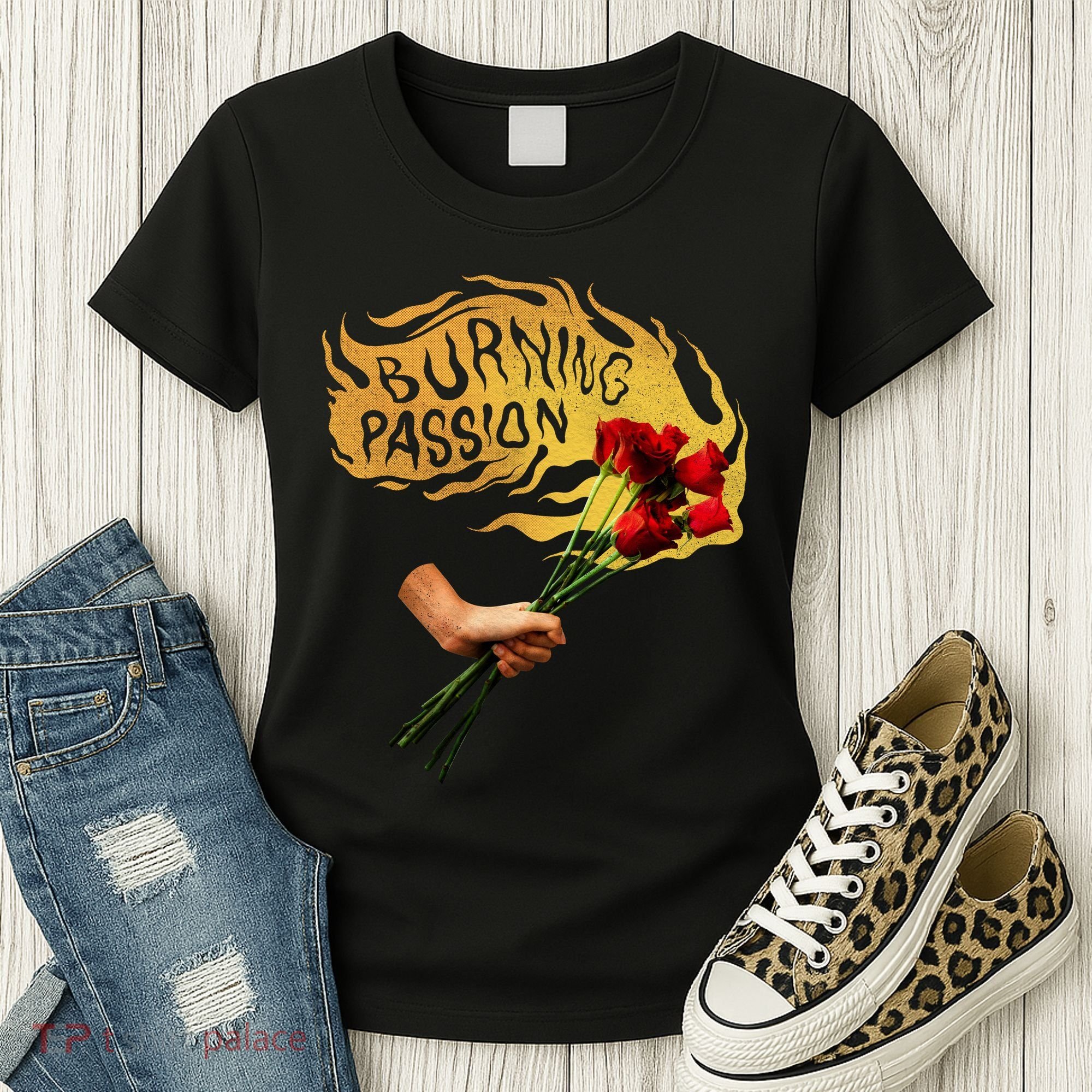 Burning Passion Rose Women's T-Shirt