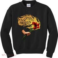 Burning Passion Rose Kids Sweatshirt thumb 0