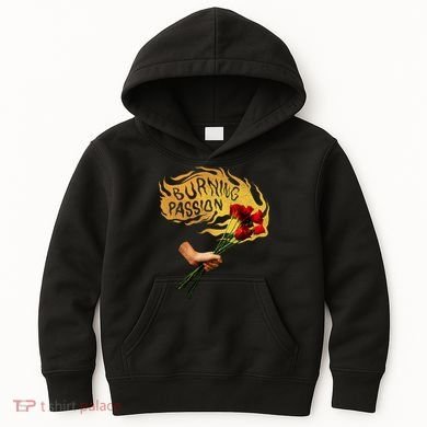 Burning Passion Rose Kids Hoodie
