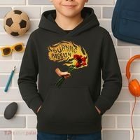 Burning Passion Rose Kids Hoodie thumb 2