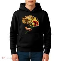 Burning Passion Rose Kids Hoodie thumb 4