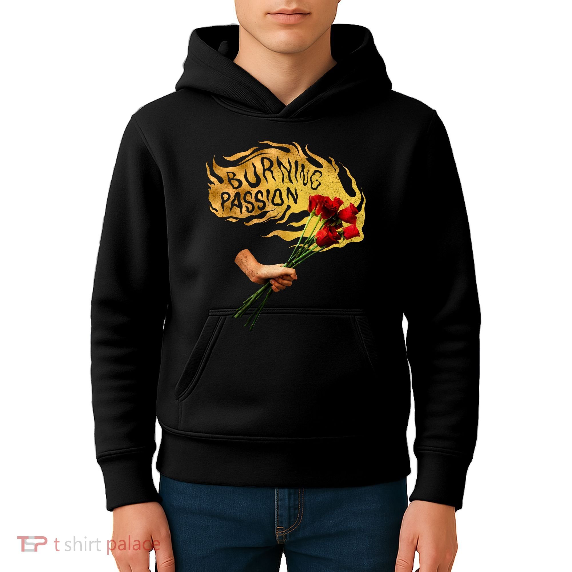 Burning Passion Rose Kids Hoodie
