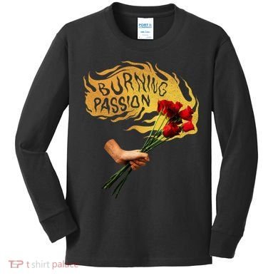 Burning Passion Rose Kids Long Sleeve Shirt