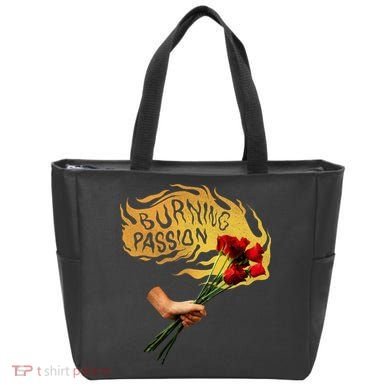 Burning Passion Rose Tote Bag