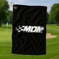 Birthday Party Racing Family Pit Crew Race Car Mom Golf Towel thumb 1