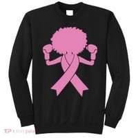 Boxing Pink Ribbon African American Breast Cancer Sweatshirt thumb 0