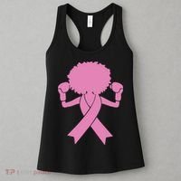 Boxing Pink Ribbon African American Breast Cancer Women's Tank Top thumb 3