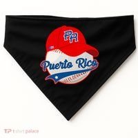 Boricua Puerto Rican Puerto Rico Baseball USA-Made Doggie Bandana thumb 0