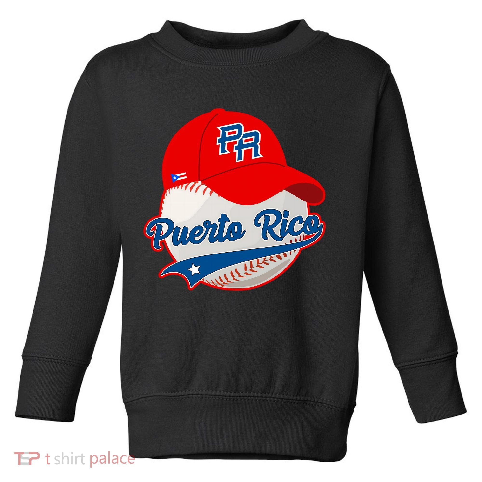 Boricua Puerto Rican Puerto Rico Baseball Toddler Sweatshirt