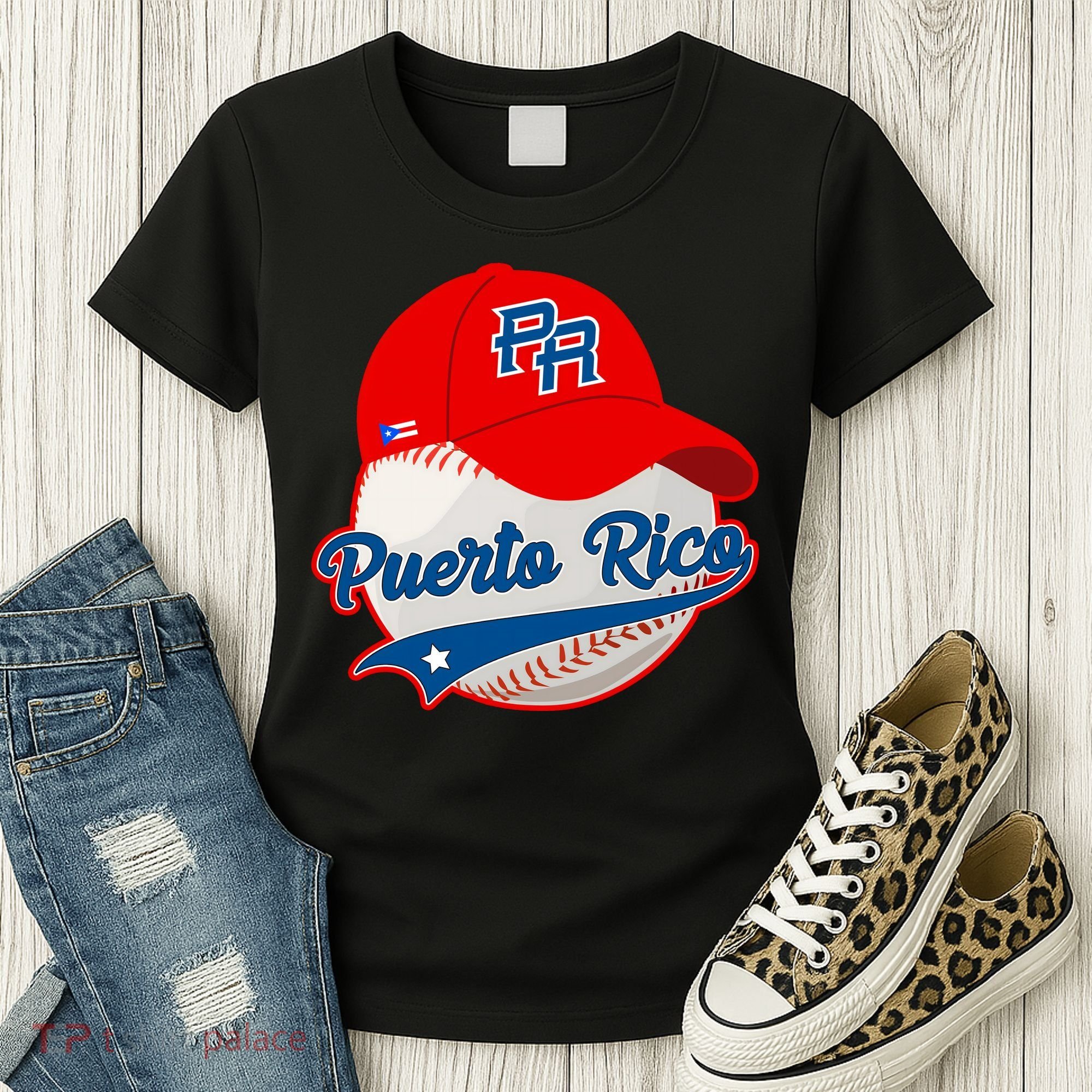 Boricua Puerto Rican Puerto Rico Baseball Women's T-Shirt