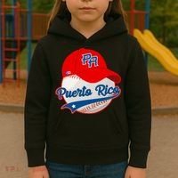 Boricua Puerto Rican Puerto Rico Baseball Kids Hoodie thumb 3