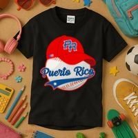 Boricua Puerto Rican Puerto Rico Baseball Kids T-Shirt thumb 3